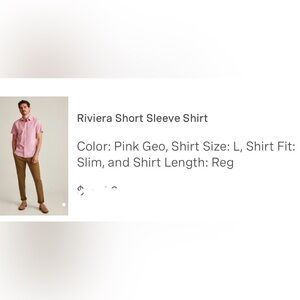 3 Bonobos large Riviera Slim Short Sleeve Shirts - lot of 3